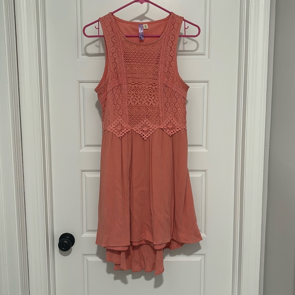 Peach Alya Asymmetrical Dress